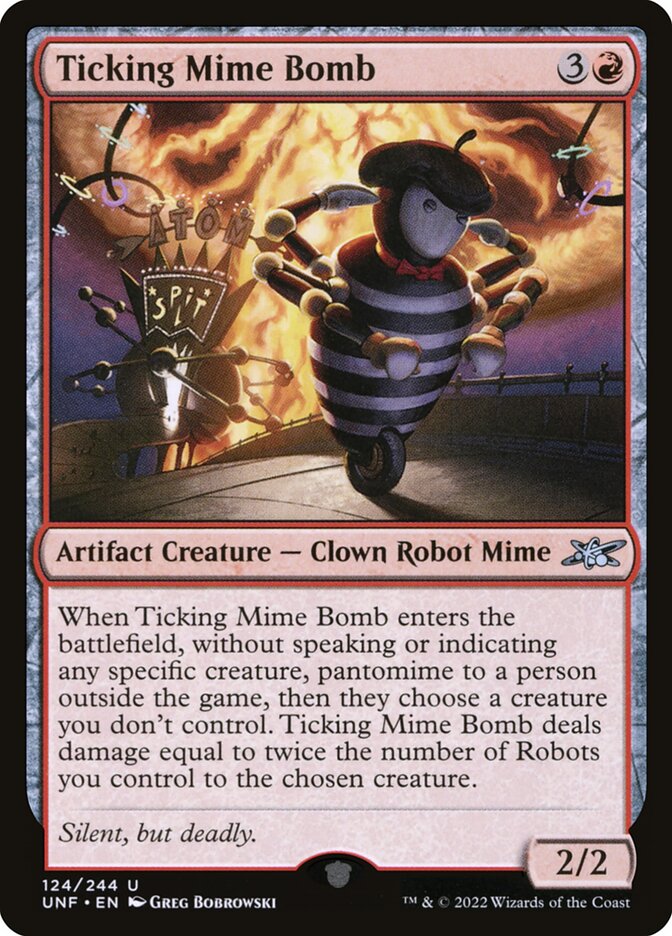 MTG - Ticking Mime Bomb - Unfinity (SOS)
