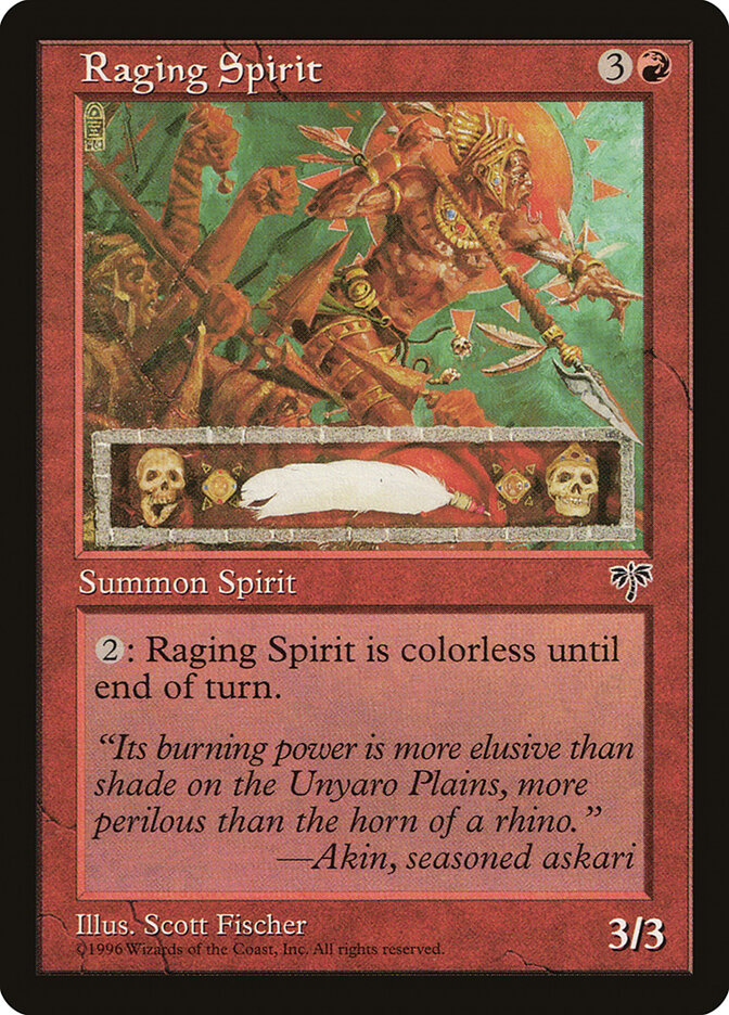 Magic: The Gathering - Raging Spirit - Mirage