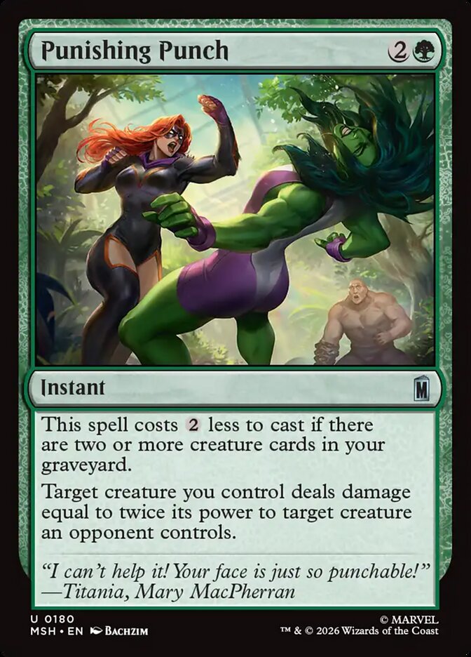 Magic: The Gathering - Punishing Punch - Marvel Super Heroes