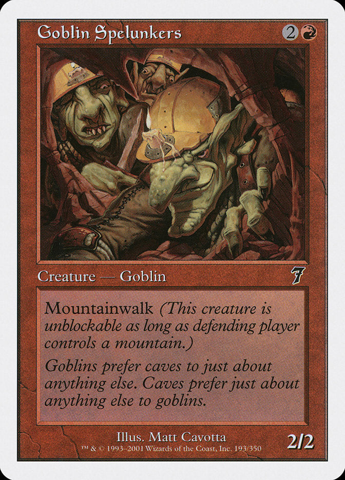 Magic: The Gathering - Goblin Spelunkers - Seventh Edition