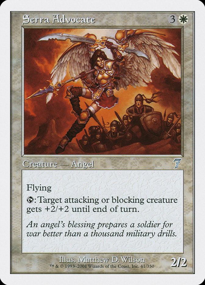 Magic: The Gathering - Serra Advocate - Seventh Edition