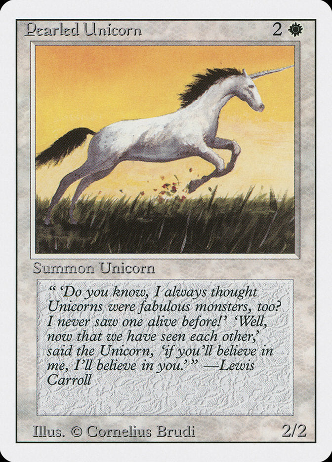 Magic: The Gathering - Pearled Unicorn - Revised