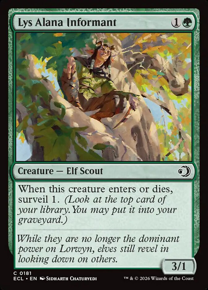 MTG - Lys Alana Informant - Lorwyn Eclipsed (SOS)