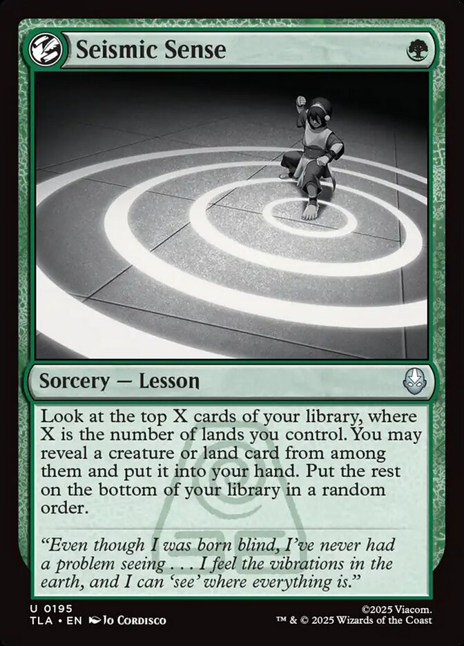 Magic: The Gathering - Seismic Sense - Avatar: The Last Airbender