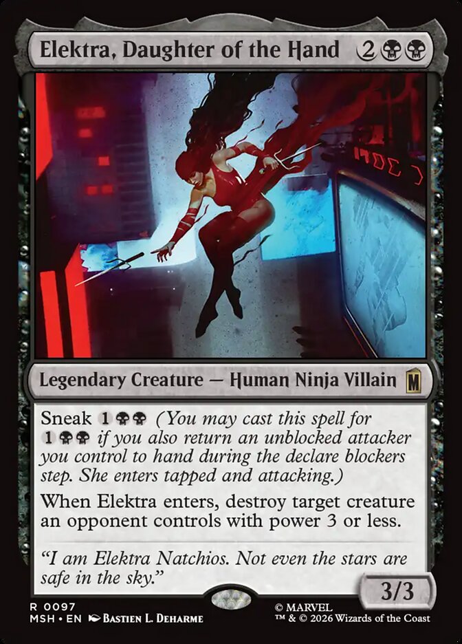 Magic: The Gathering - Elektra, Daughter of the Hand - Marvel Super Heroes
