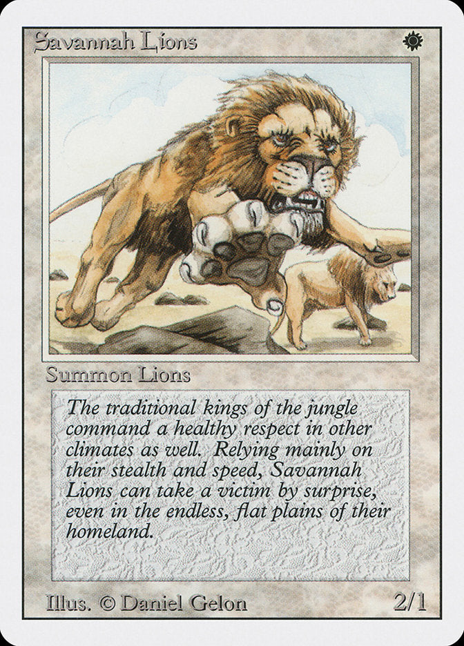 Magic: The Gathering - Savannah Lions - Revised