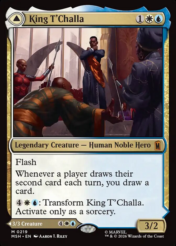 Magic: The Gathering - King T'Challa // Black Panther, Hope Enduring - Marvel Super Heroes