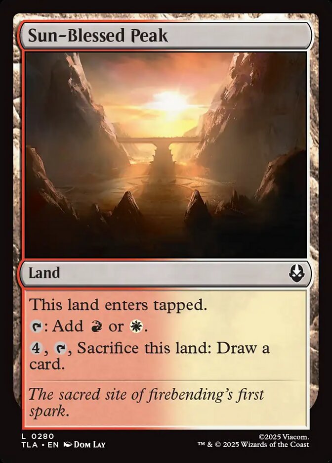 Magic: The Gathering - Sun-Blessed Peak - Avatar: The Last Airbender