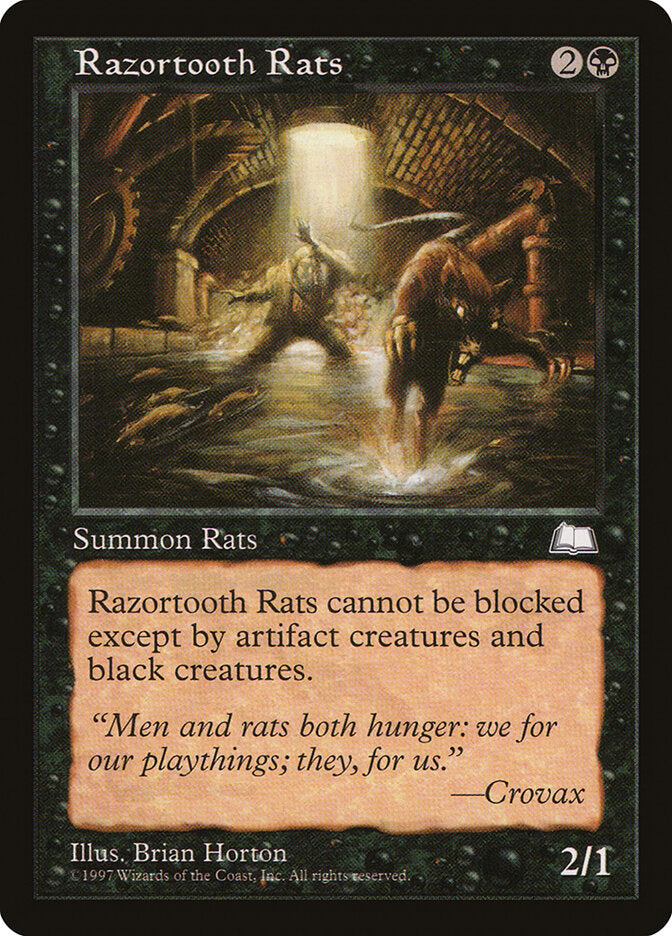 Magic: The Gathering - Razortooth Rats - Weatherlight