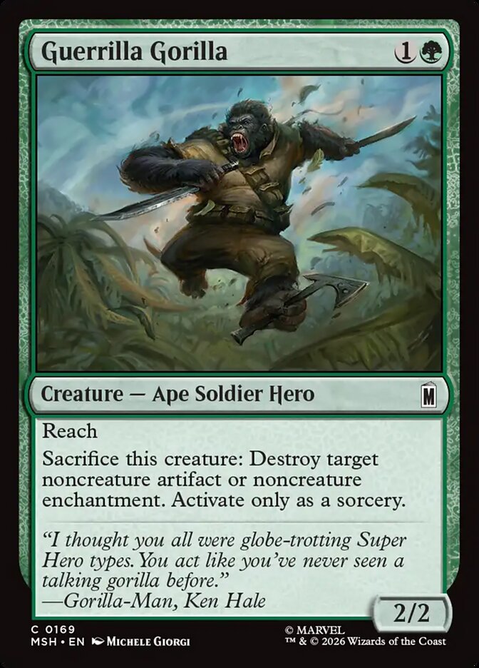 Magic: The Gathering - Guerrilla Gorilla - Marvel Super Heroes