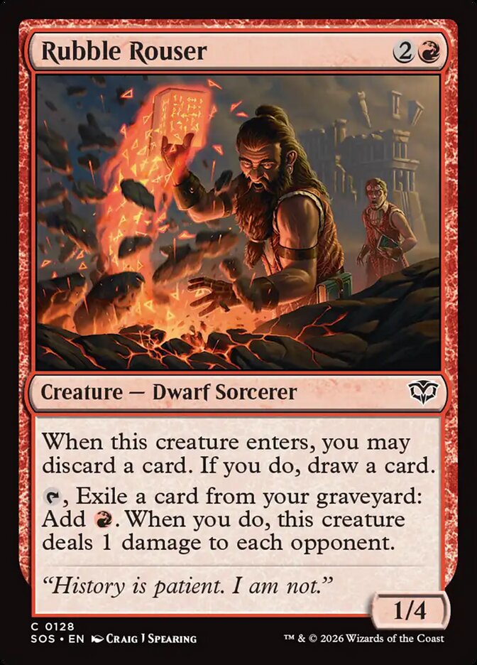 MTG - Rubble Rouser - Secrets of Strixhaven (SOS)