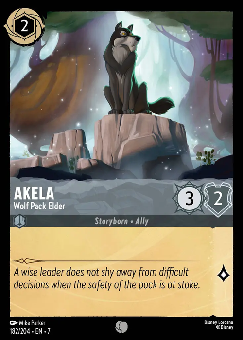 Lorcana - Akela - Wolf Pack Elder - Archazia's Island