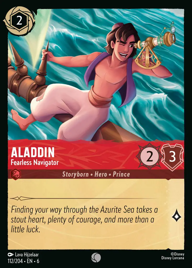 Lorcana - Aladdin - Fearless Navigator - Azurite Sea