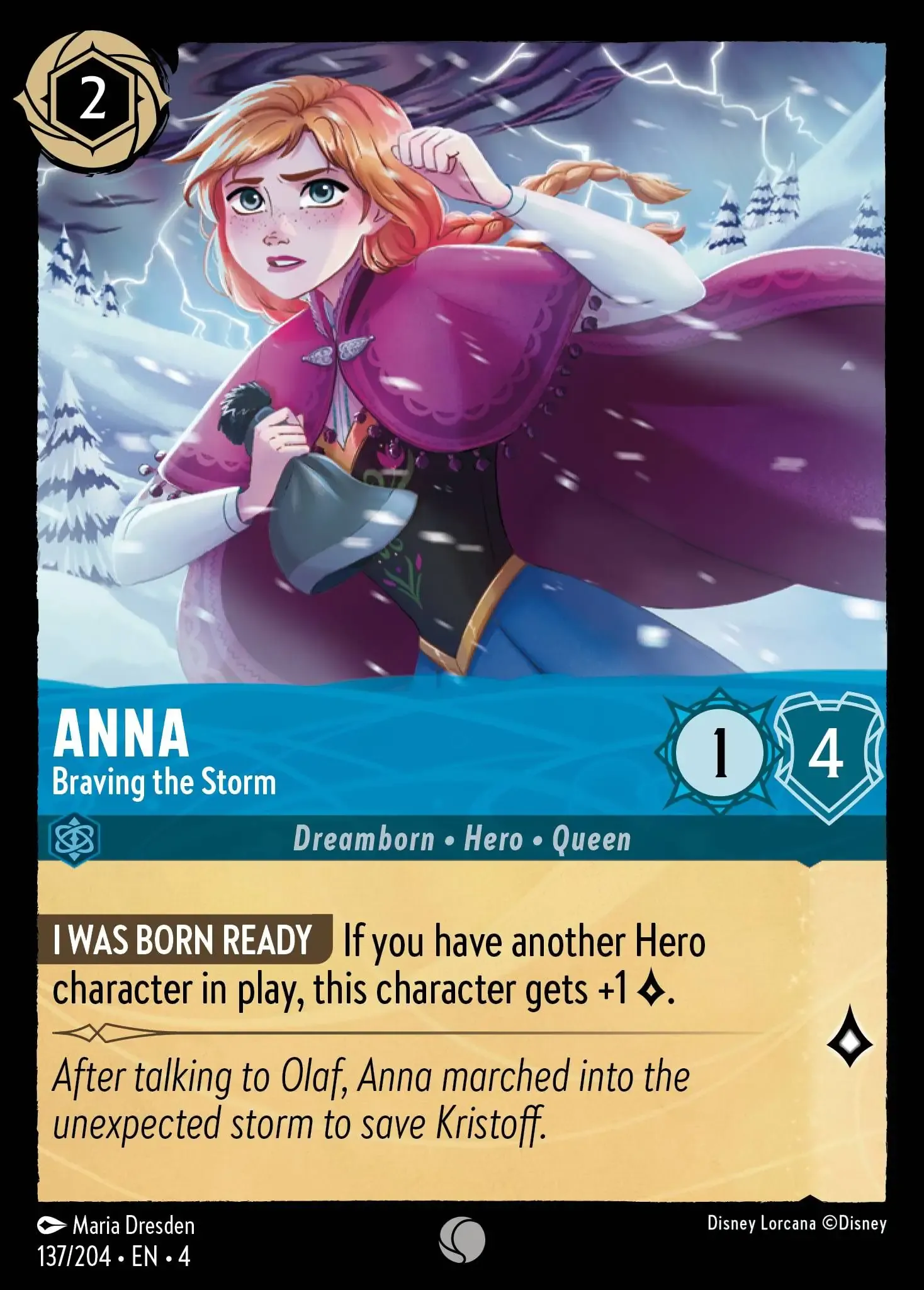 Lorcana - Anna - Braving the Storm - Ursula's Return