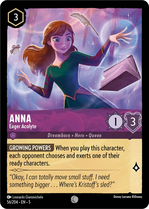Lorcana - Anna - Eager Acolyte - Shimmering Skies