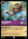 Lorcana - Archimedes - Exceptional Owl - Archazia's Island