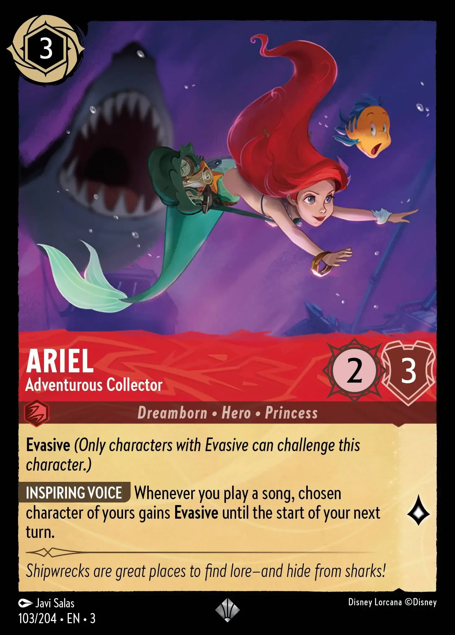 Lorcana - Ariel - Adventurous Collector - Into the Inklands