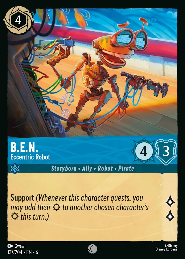 Lorcana - B.E.N. - Eccentric Robot - Azurite Sea
