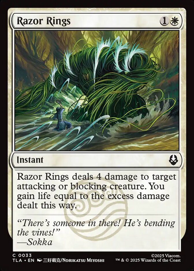 Magic: The Gathering - Razor Rings - Avatar: The Last Airbender