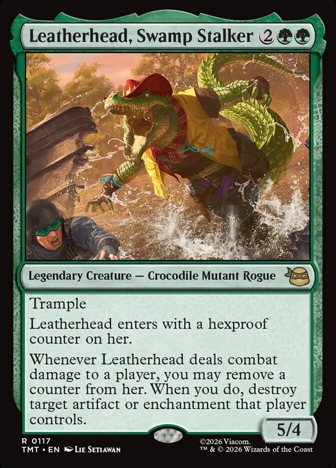 MTG - Leatherhead, Swamp Stalker - Teenage Mutant Ninja Turtles (SOS)