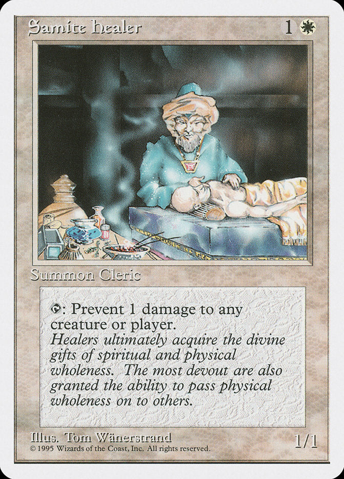 Magic: The Gathering - Samite Healer - Fourth Edition