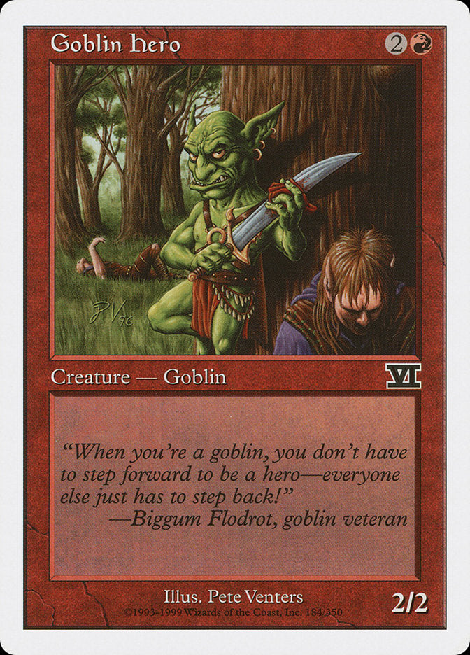 Magic: The Gathering - Goblin Hero - Sixth Edition