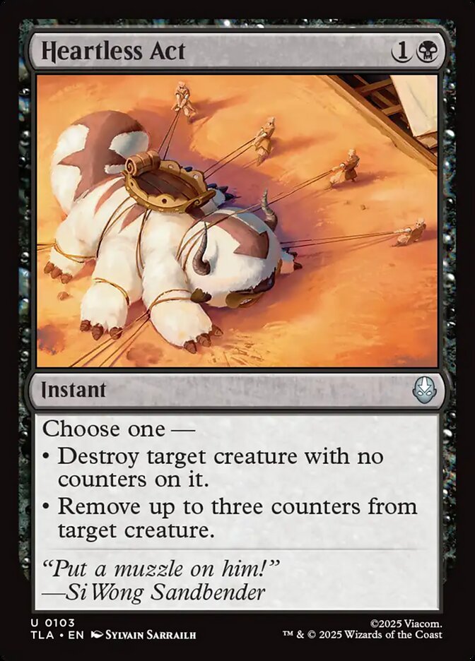 Magic: The Gathering - Heartless Act - Avatar: The Last Airbender