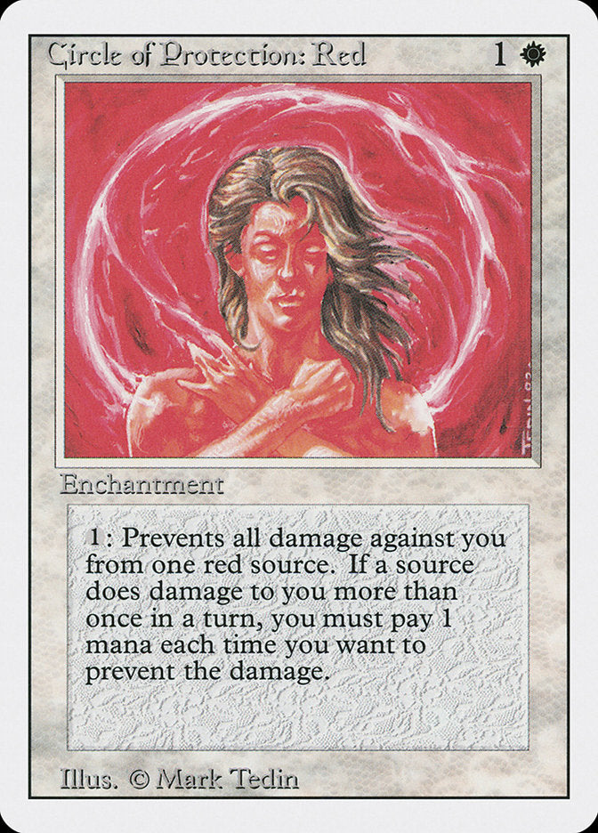 Magic: The Gathering - Circle of Protection: Red - Revised