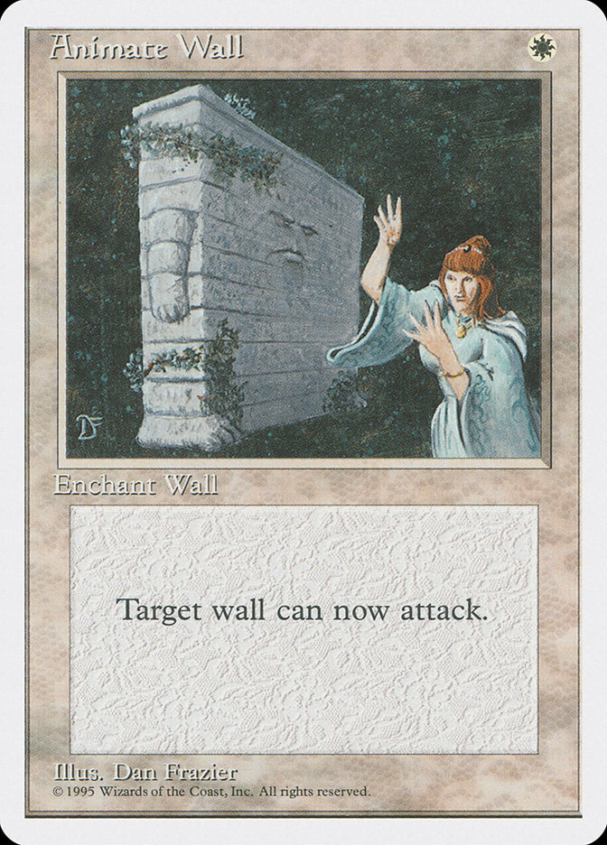 Magic: The Gathering - Animate Wall - Fourth Edition