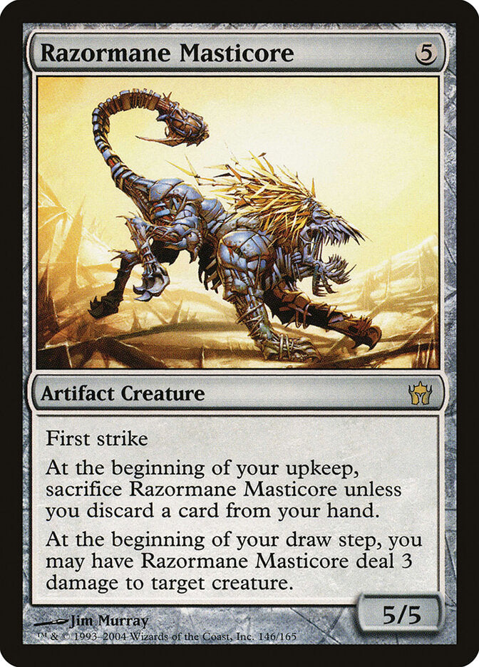 Magic: The Gathering - Razormane Masticore - 5th Dawn