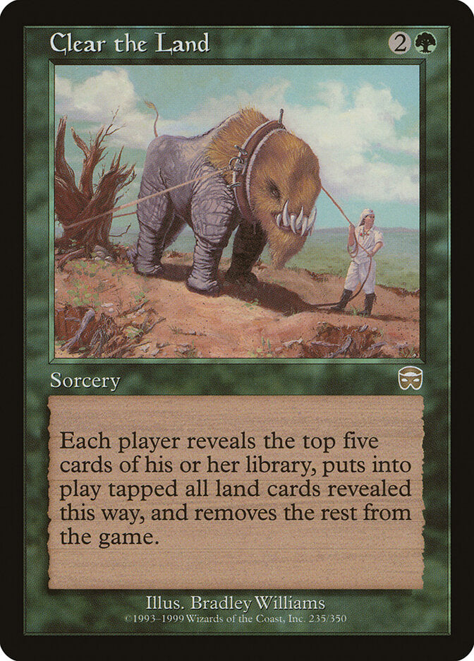Magic: The Gathering - Clear the Land - Mercadian Masques