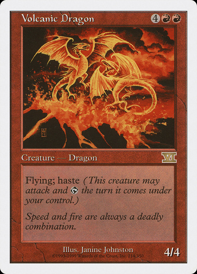 Magic: The Gathering - Volcanic Dragon - Sixth Edition