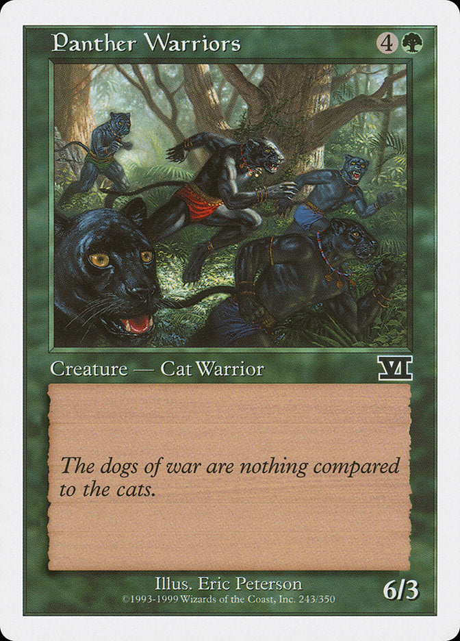 Magic: The Gathering - Panther Warriors - Sixth Edition