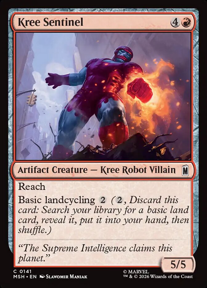 Magic: The Gathering - Kree Sentinel - Marvel Super Heroes