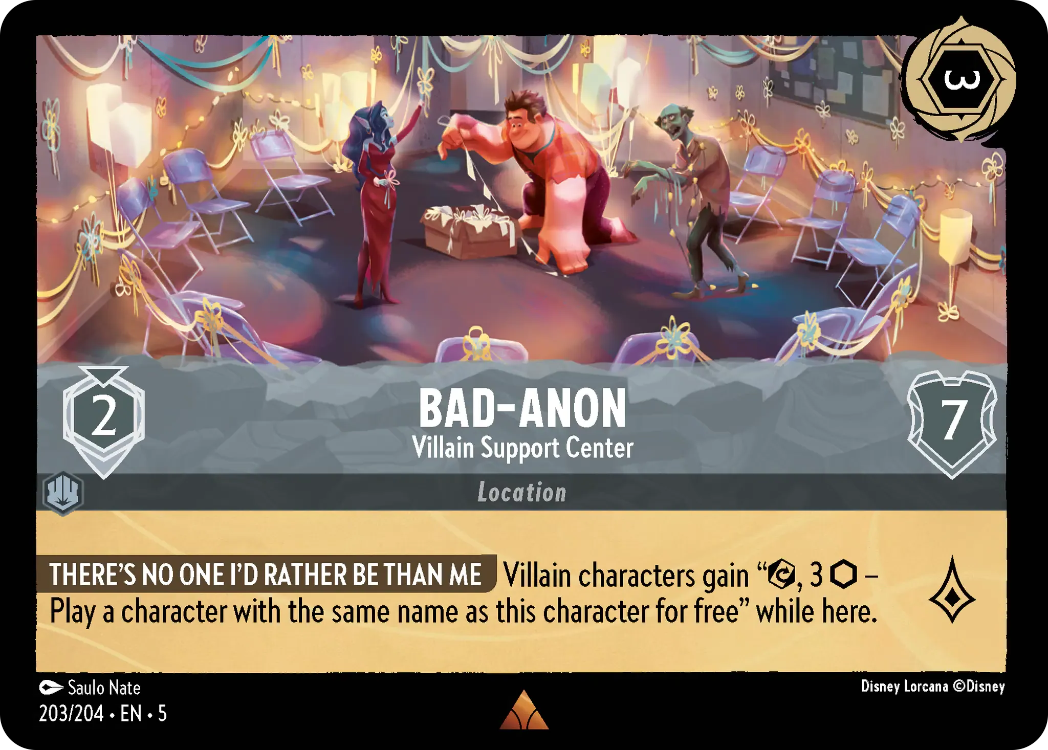 Lorcana - Bad-Anon - Villain Support Center - Shimmering Skies