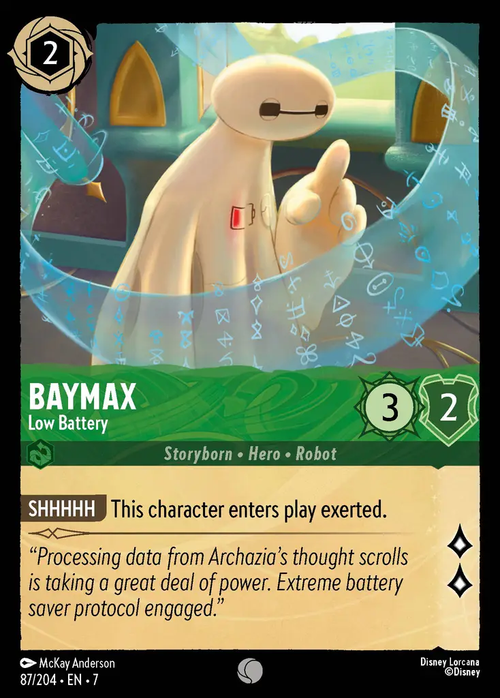Lorcana - Baymax - Low Battery - Archazia's Island