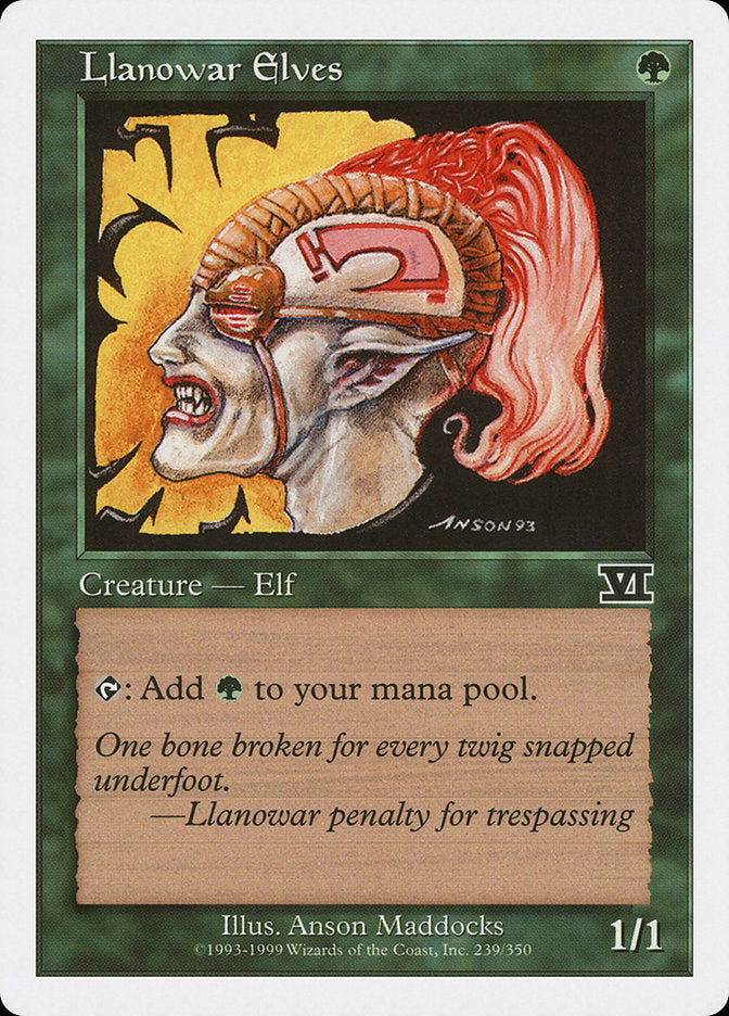 Magic: The Gathering - Llanowar Elves - Sixth Edition