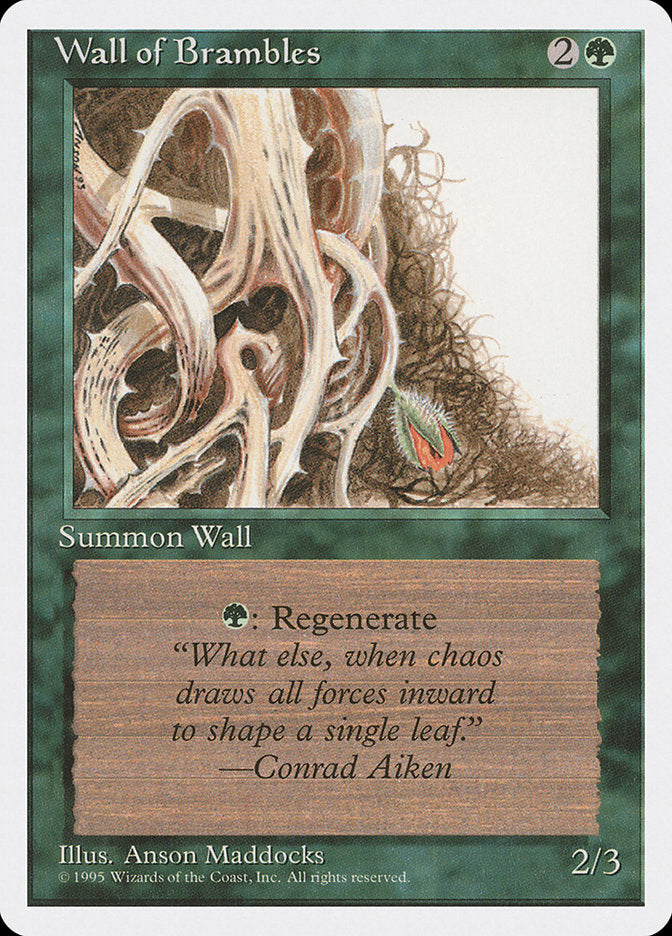Magic: The Gathering - Wall of Brambles - Fourth Edition