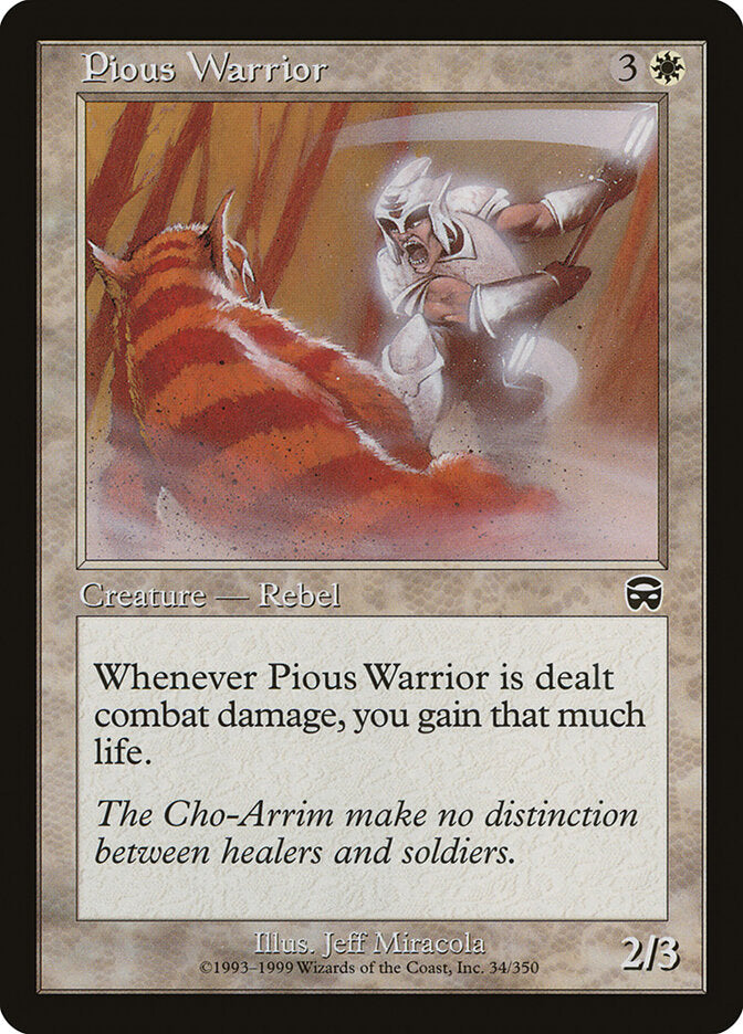 Magic: The Gathering - Pious Warrior - Mercadian Masques