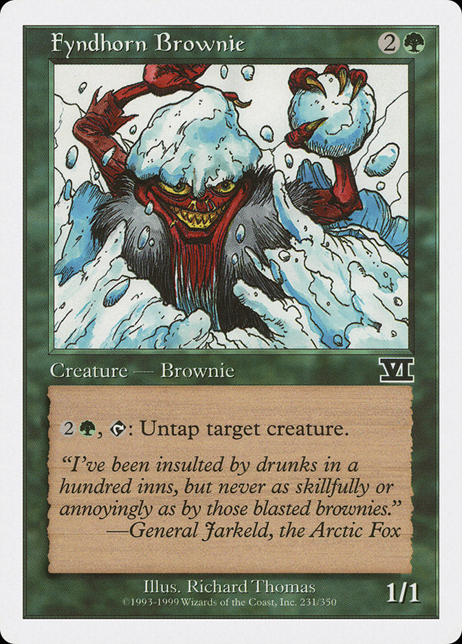 Magic: The Gathering - Fyndhorn Brownie - Sixth Edition