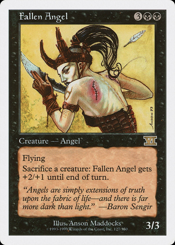 Magic: The Gathering - Fallen Angel - Sixth Edition