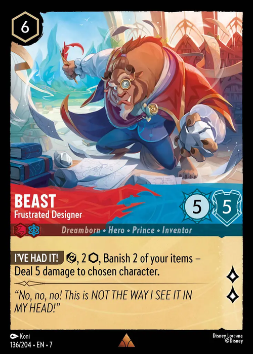 Lorcana - Beast - Frustrated Designer - Archazia's Island