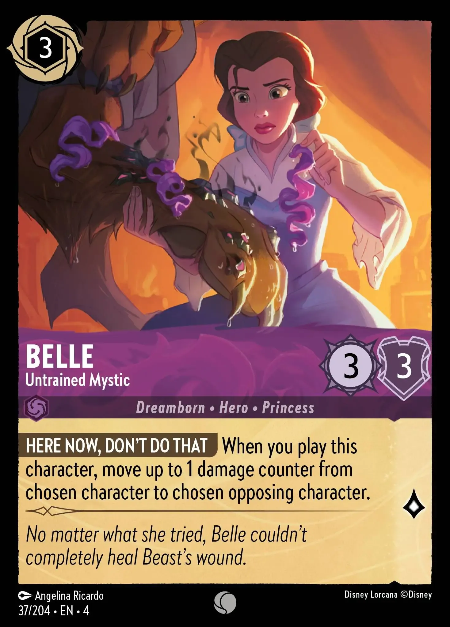 Lorcana - Belle - Untrained Mystic - Ursula's Return