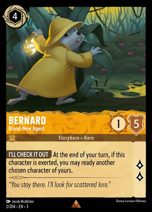 Lorcana - Bernard - Brand-New Agent - Into the Inklands