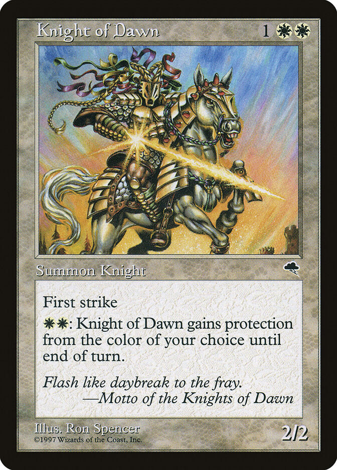 Magic: The Gathering - Knight of Dawn - Tempest