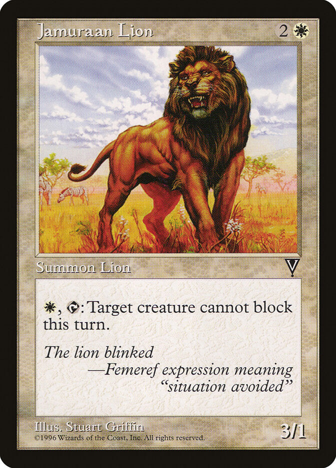 Magic: The Gathering - Jamuraan Lion - Visions