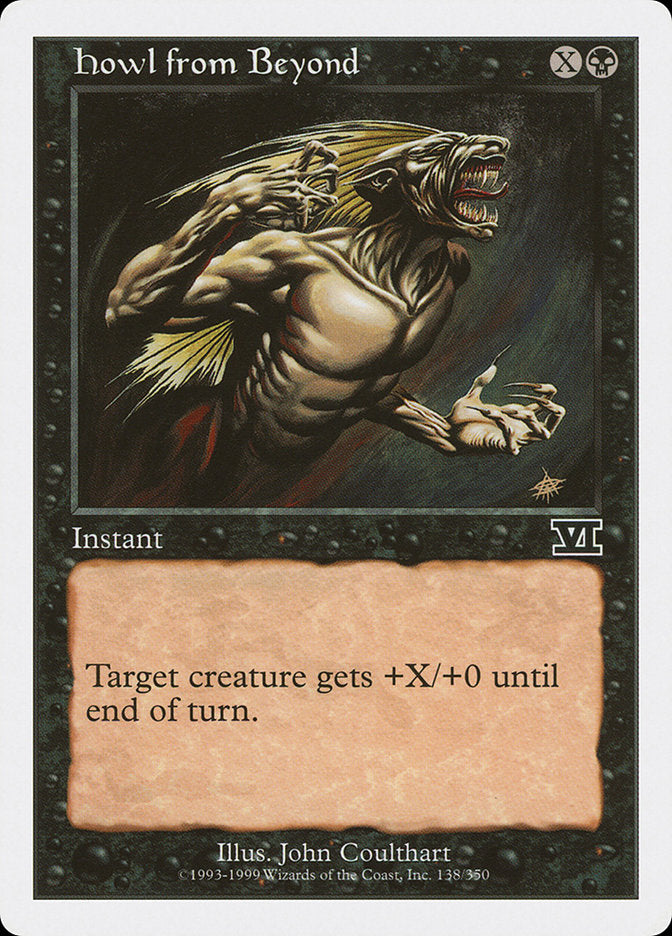 Magic: The Gathering - Howl from Beyond - Sixth Edition