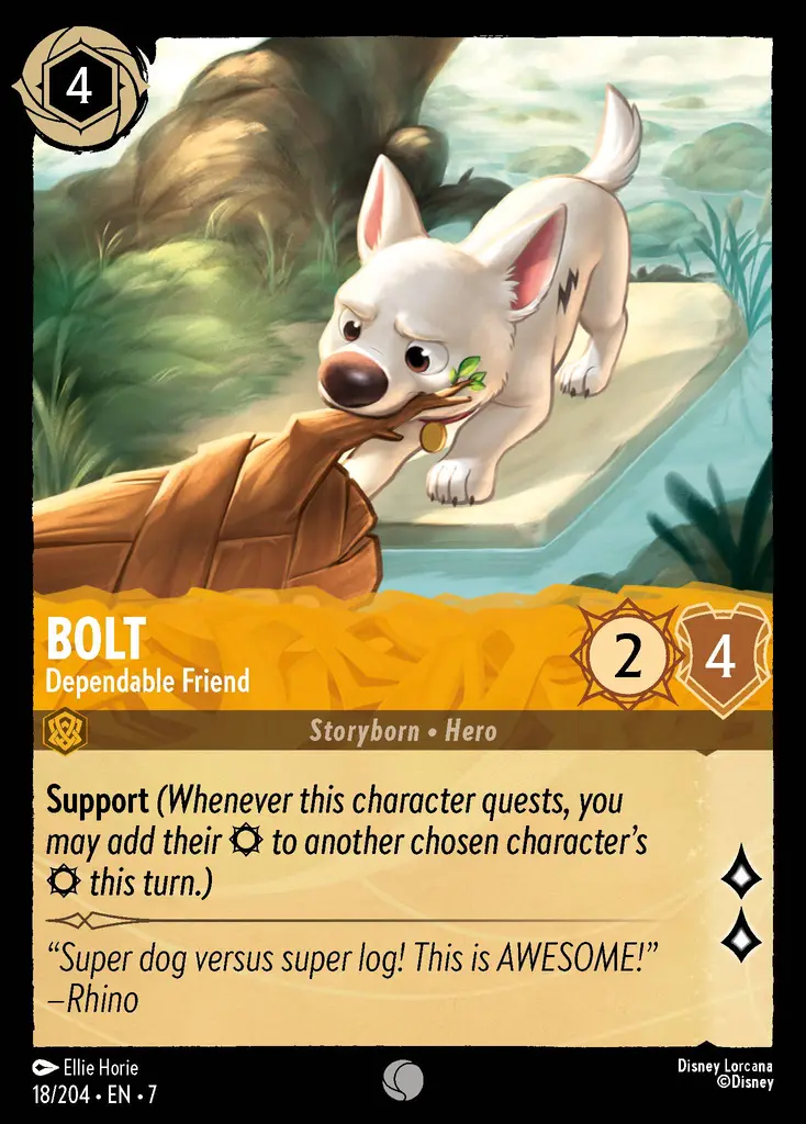 Lorcana - Bolt - Dependable Friend - Archazia's Island