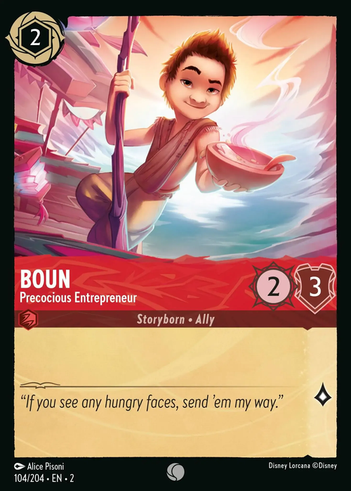 Lorcana - Boun - Precocious Entrepreneur - Rise of the Floodborn