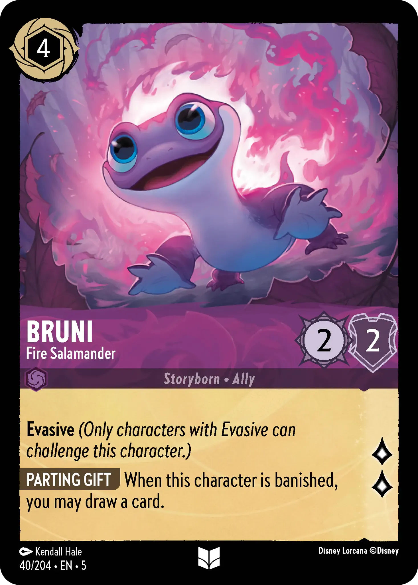 Lorcana - Bruni - Fire Salamander - Shimmering Skies